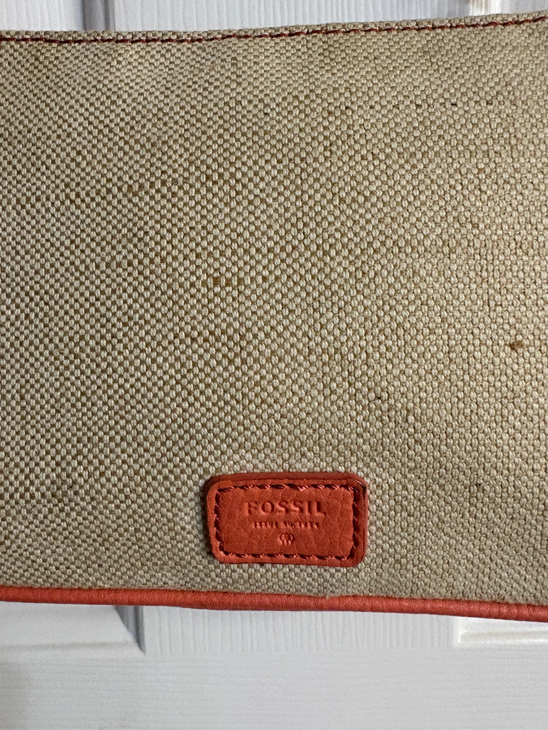 Fossil Canvas and Vegan Leather Colorblock Crossbody Bag - photo 5