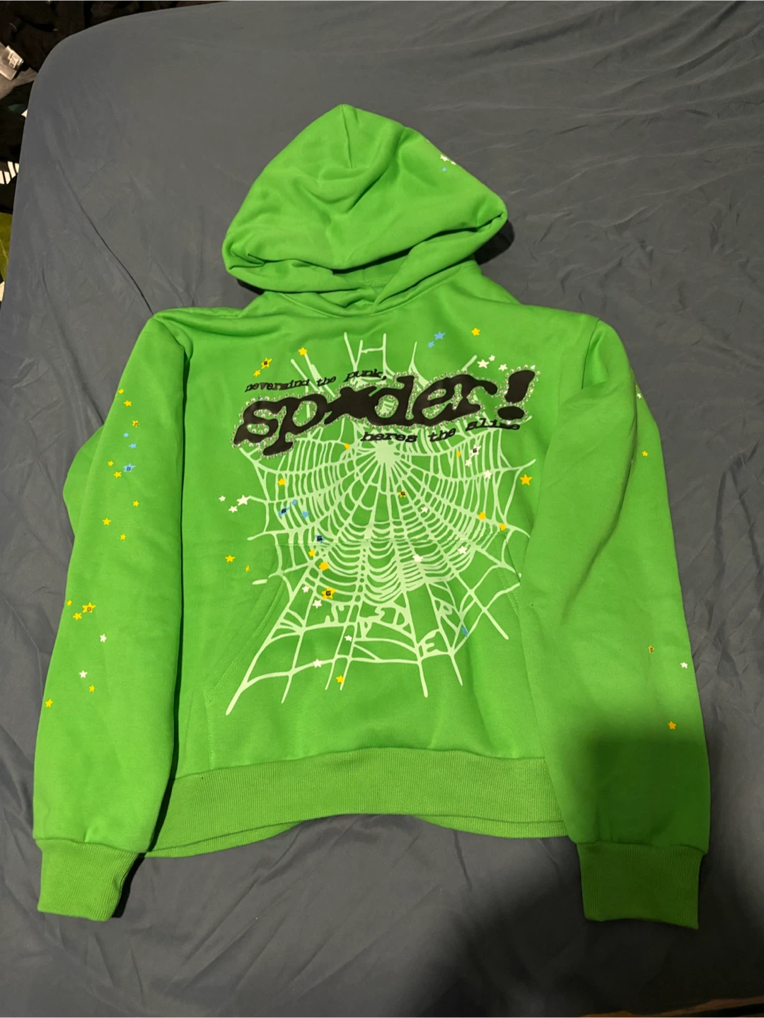 Sp5der Green Hoodie - photo 2