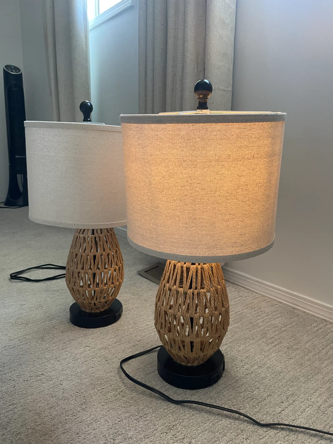 Rattan Table Lamps - Set of 2 - photo 4