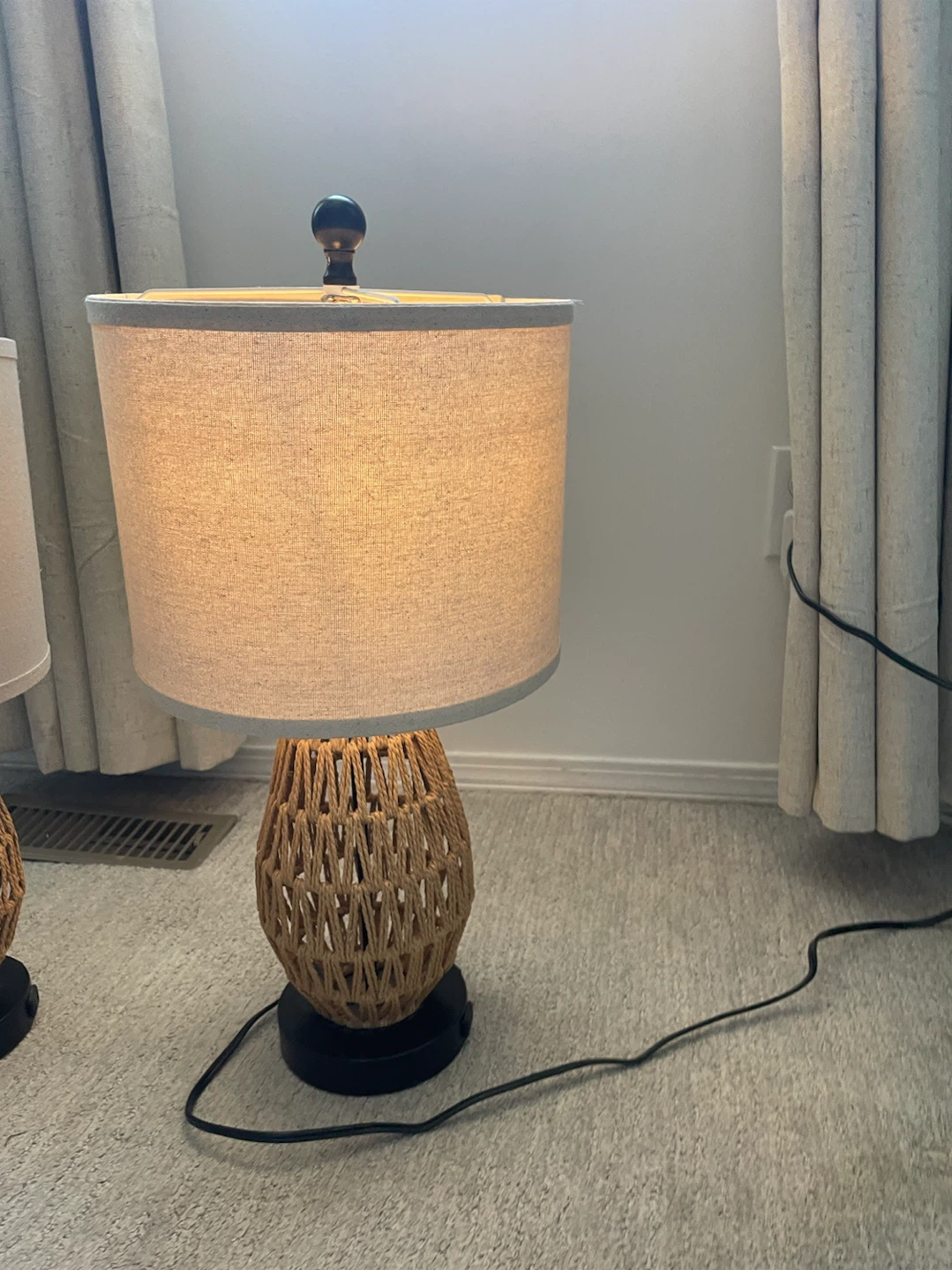 Rattan Table Lamps - Set of 2 - photo 5