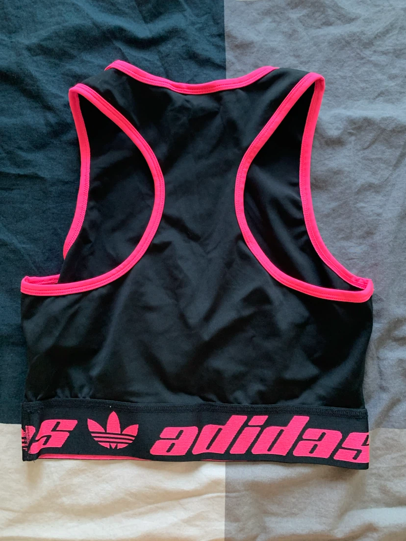 Adidas Sport Crop Top - Black & Pink - Size M - photo 2
