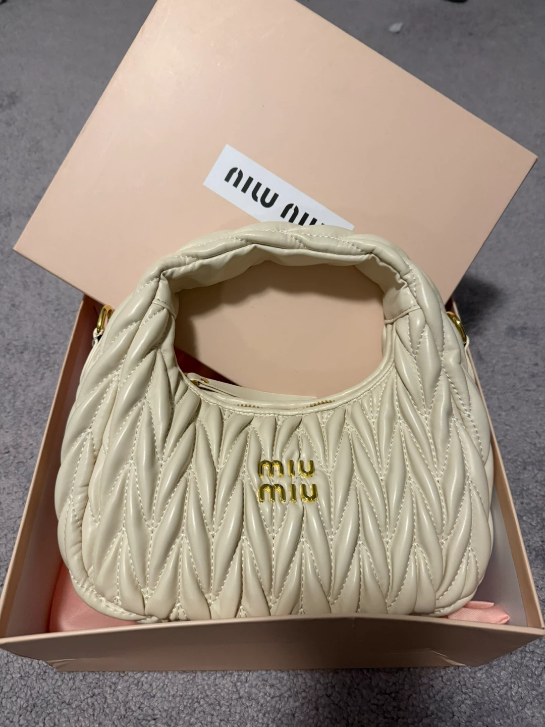Miu Miu Matelassé Nappa Leather Bag