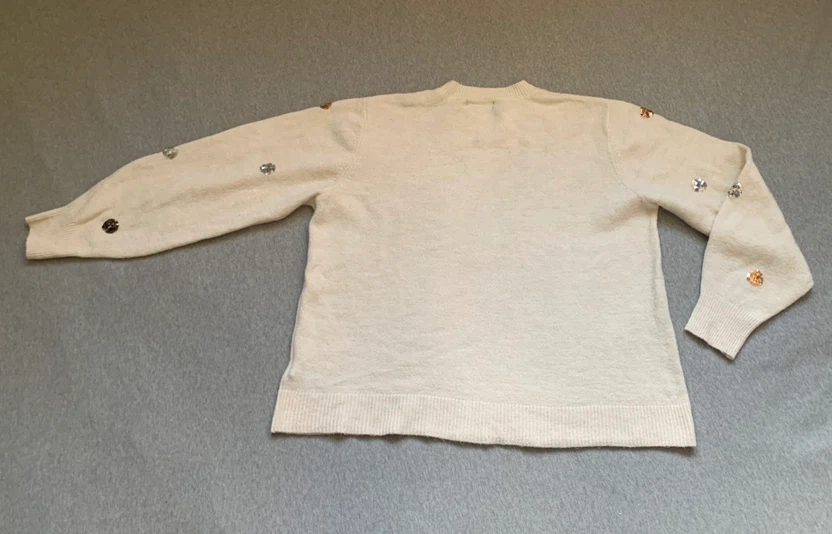 Marks & Spencer Collection Cream with Sequin Sweater - Size XL - photo 2