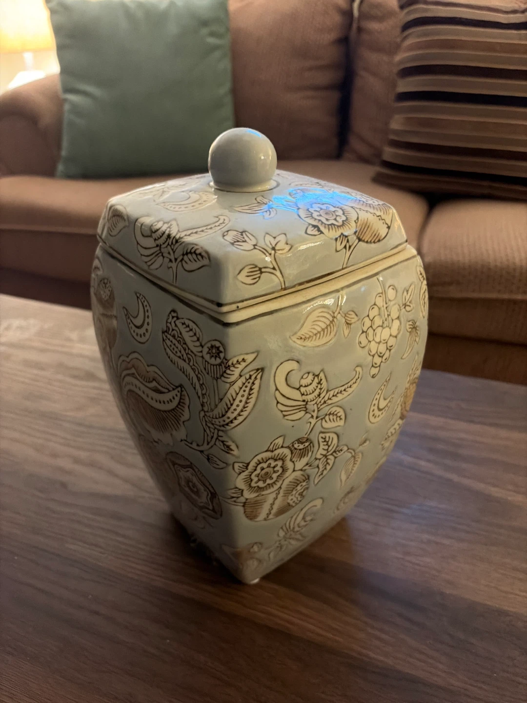 Ceramic Decorative Jar with Lid