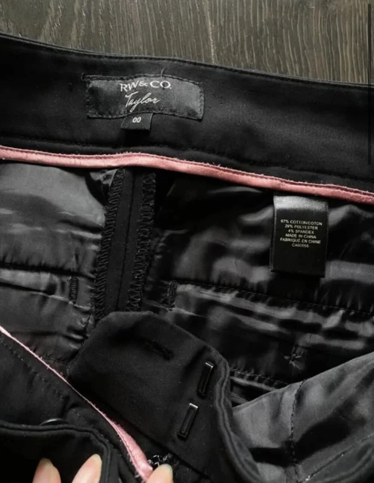RW&Co Black Dress Pants 00 (24” waist) - photo 3