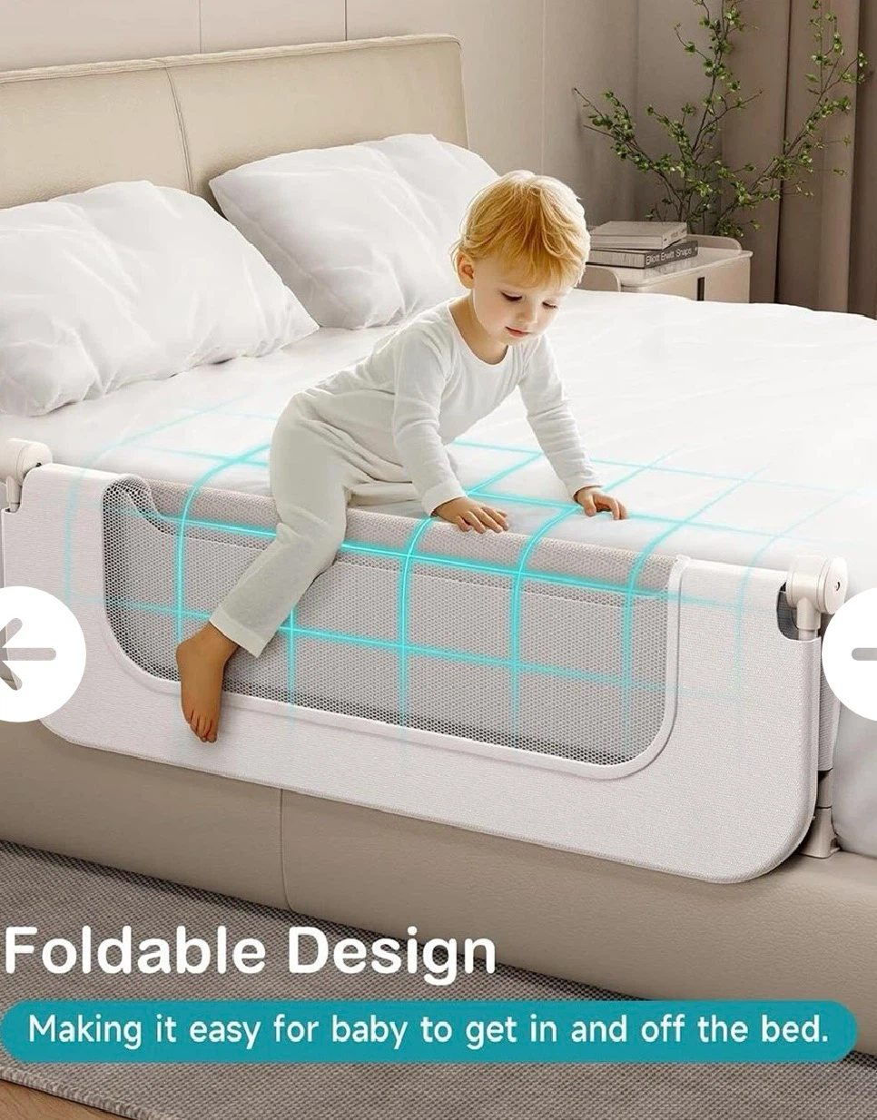 Hiravion Foldable Bed Rail for Toddlers - photo 2