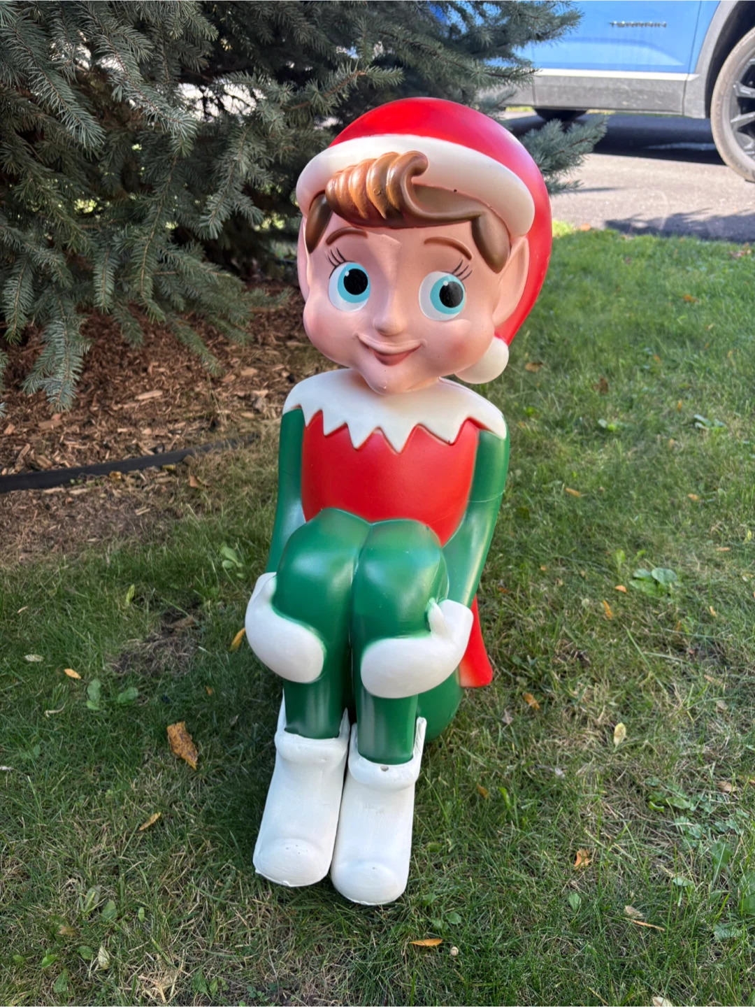 Lighted Christmas Elf Blow Mold