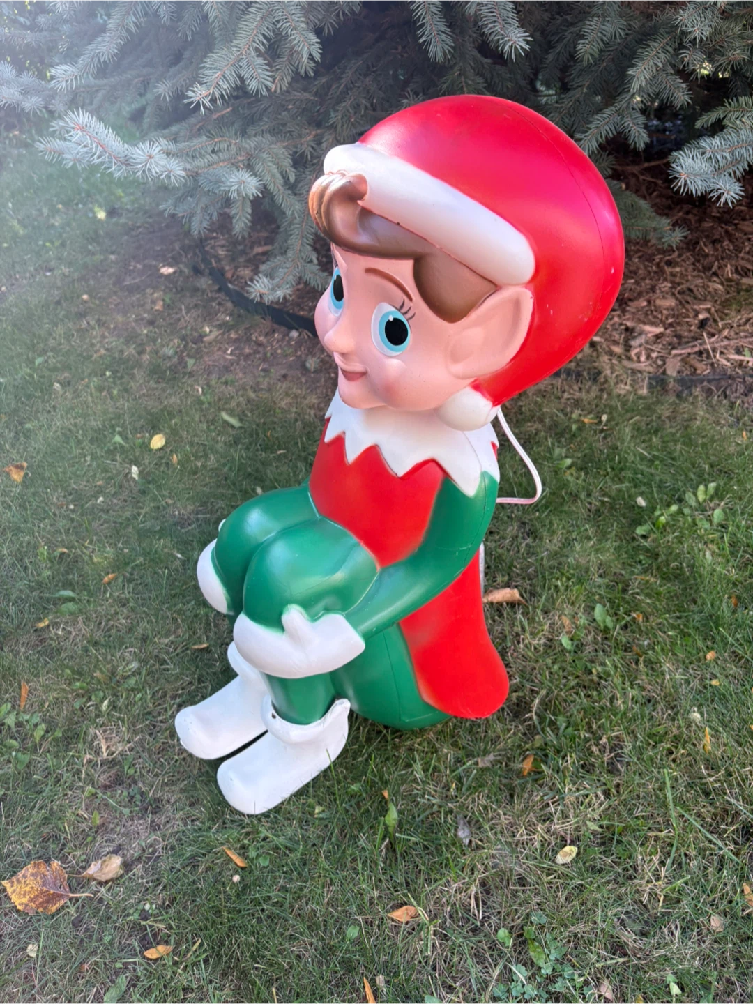 Lighted Christmas Elf Blow Mold - photo 2