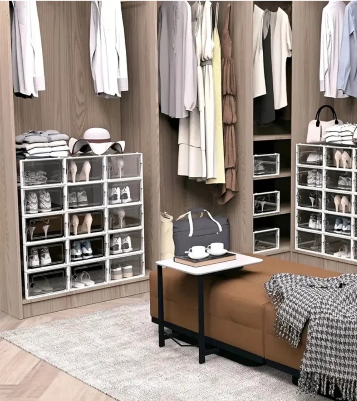 Stackable Clear Shoe Storage Boxes - photo 2