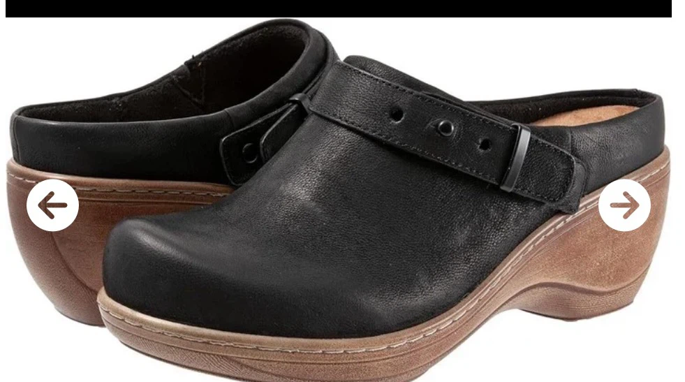 SoftWalk Womens Marquette Clogs Black Size 9W - photo 2
