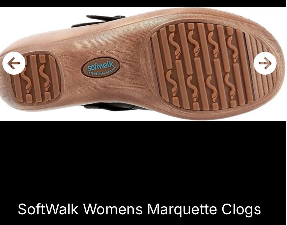 SoftWalk Womens Marquette Clogs Black Size 9W - photo 3