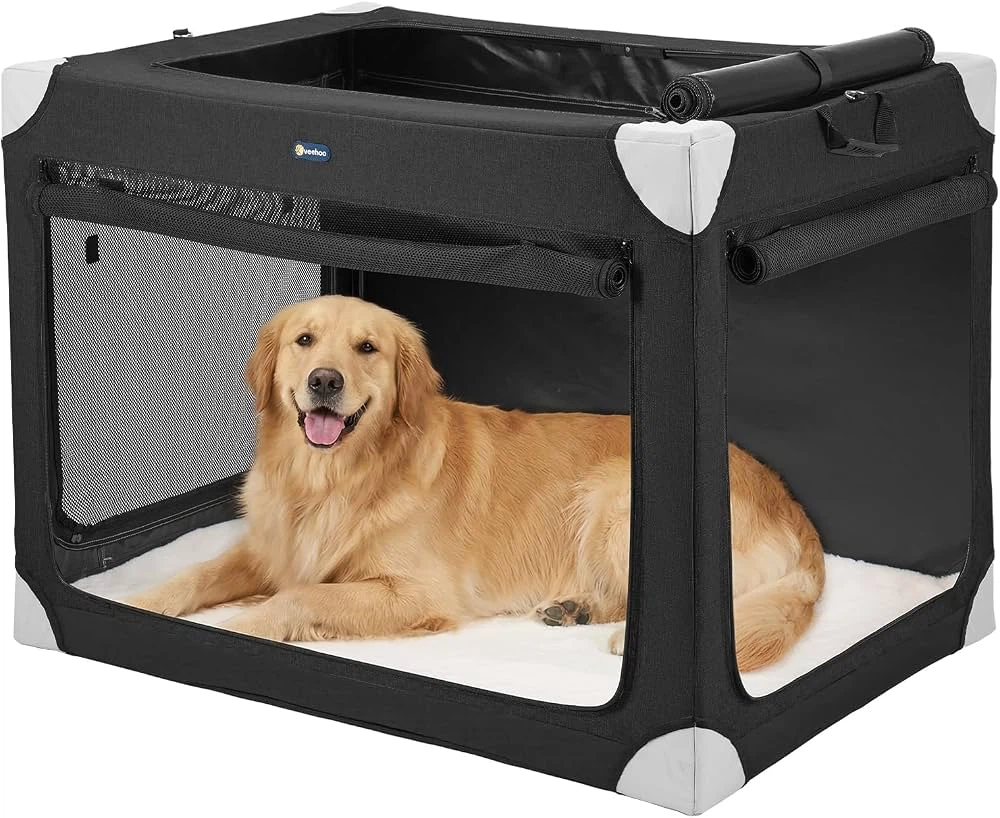 Veehoo Collapsible 36” Large Dog Crate - New