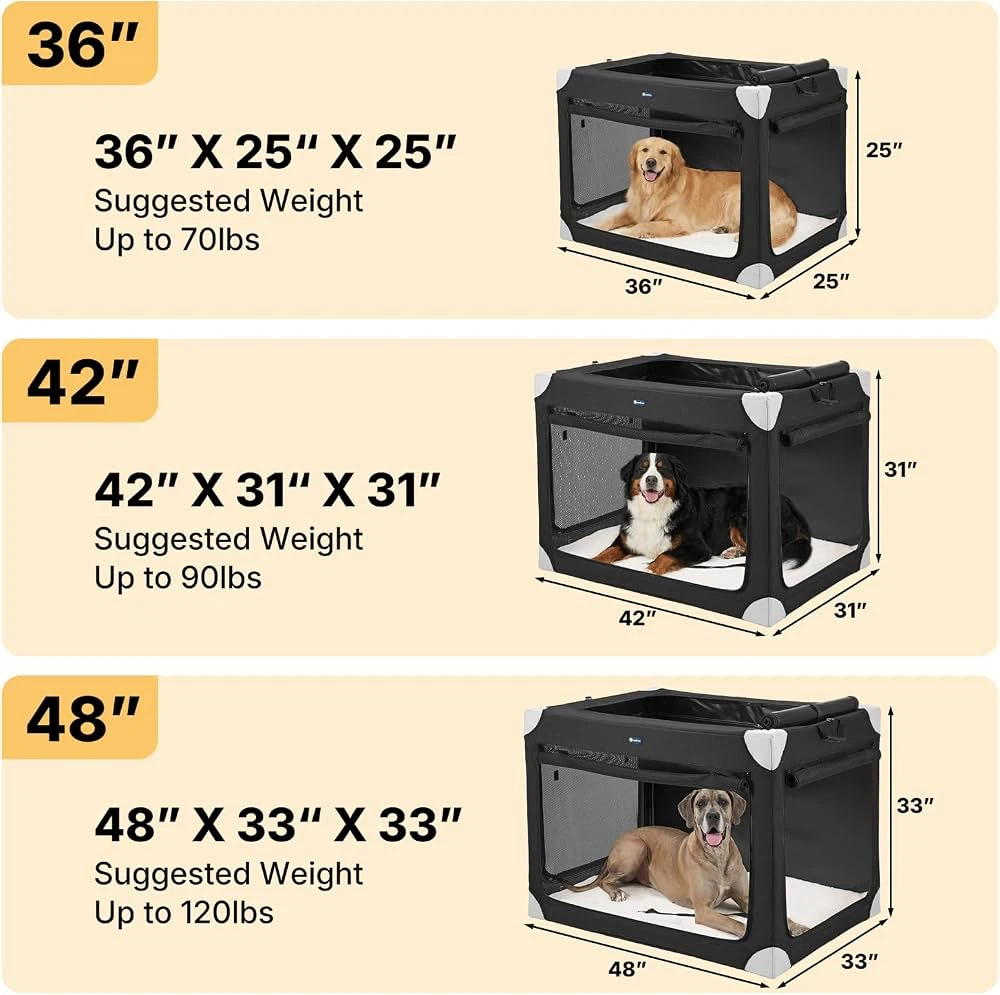 Veehoo Collapsible 36” Large Dog Crate - New - photo 2