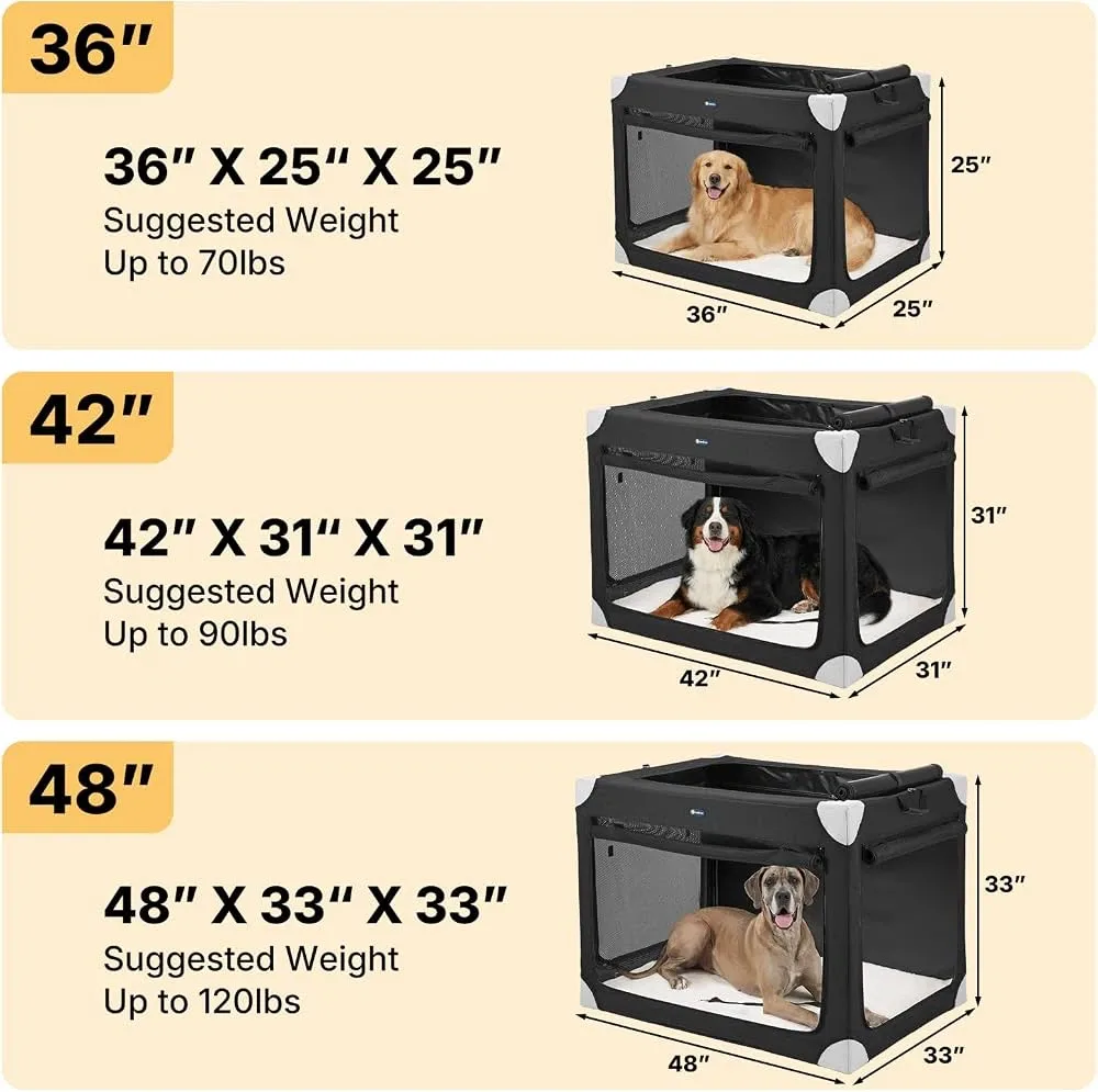 Veehoo Collapsible 36” Large Dog Crate - New - photo 2