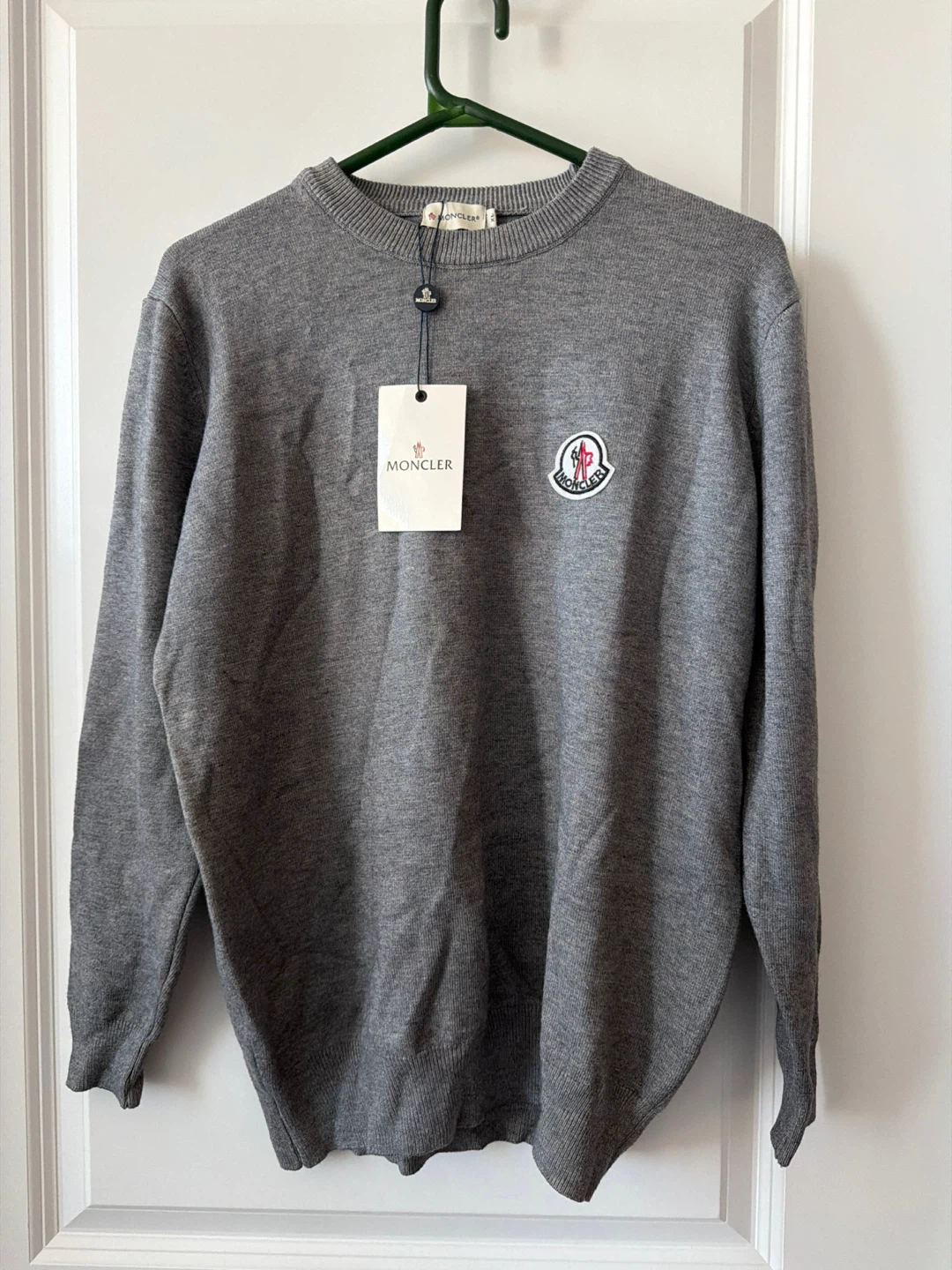 Moncler Grey Knit Sweater