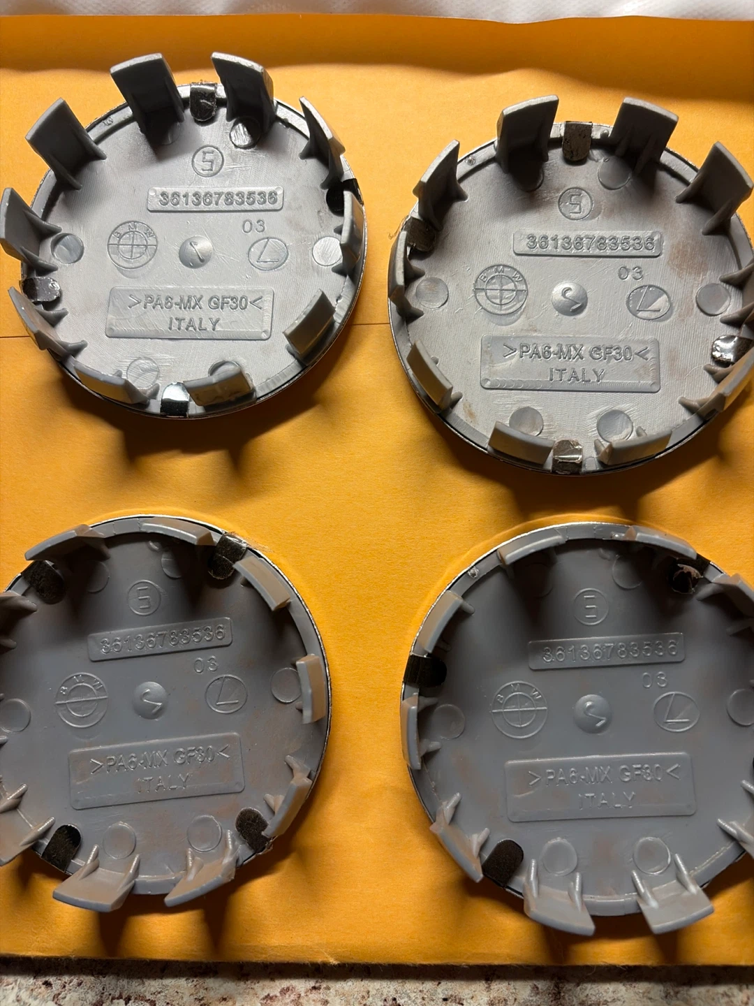 Set of 4 BMW M Power Wheel Center Caps - photo 2