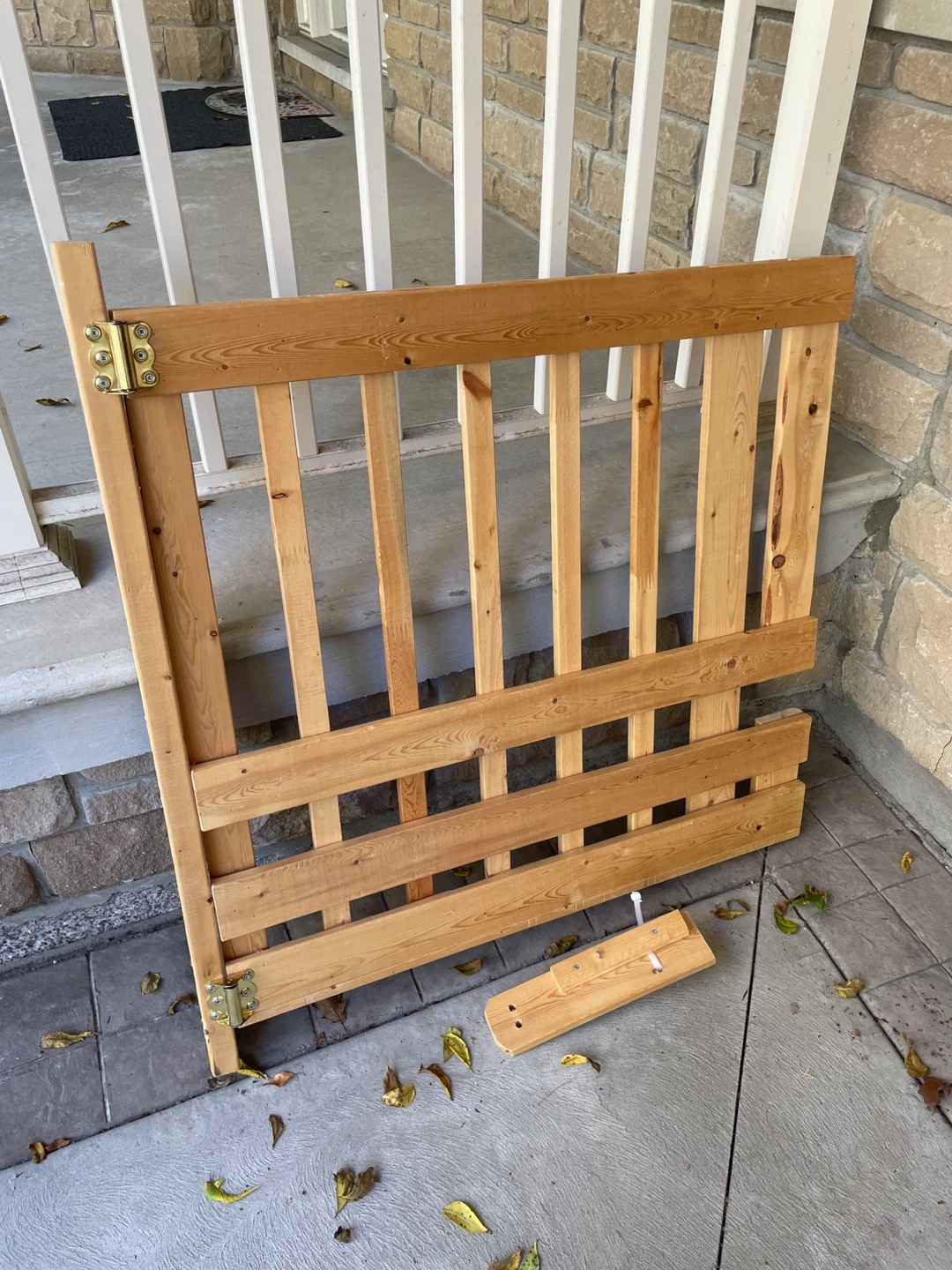 Wooden safety gate