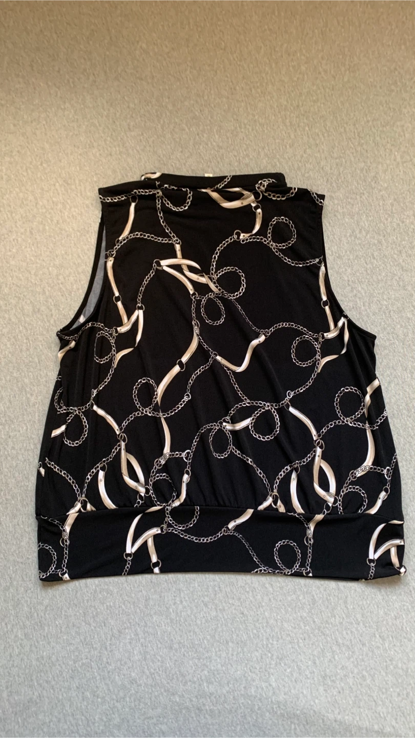 Laura Sleeveless Chain Print Top - Size XXL - photo 2
