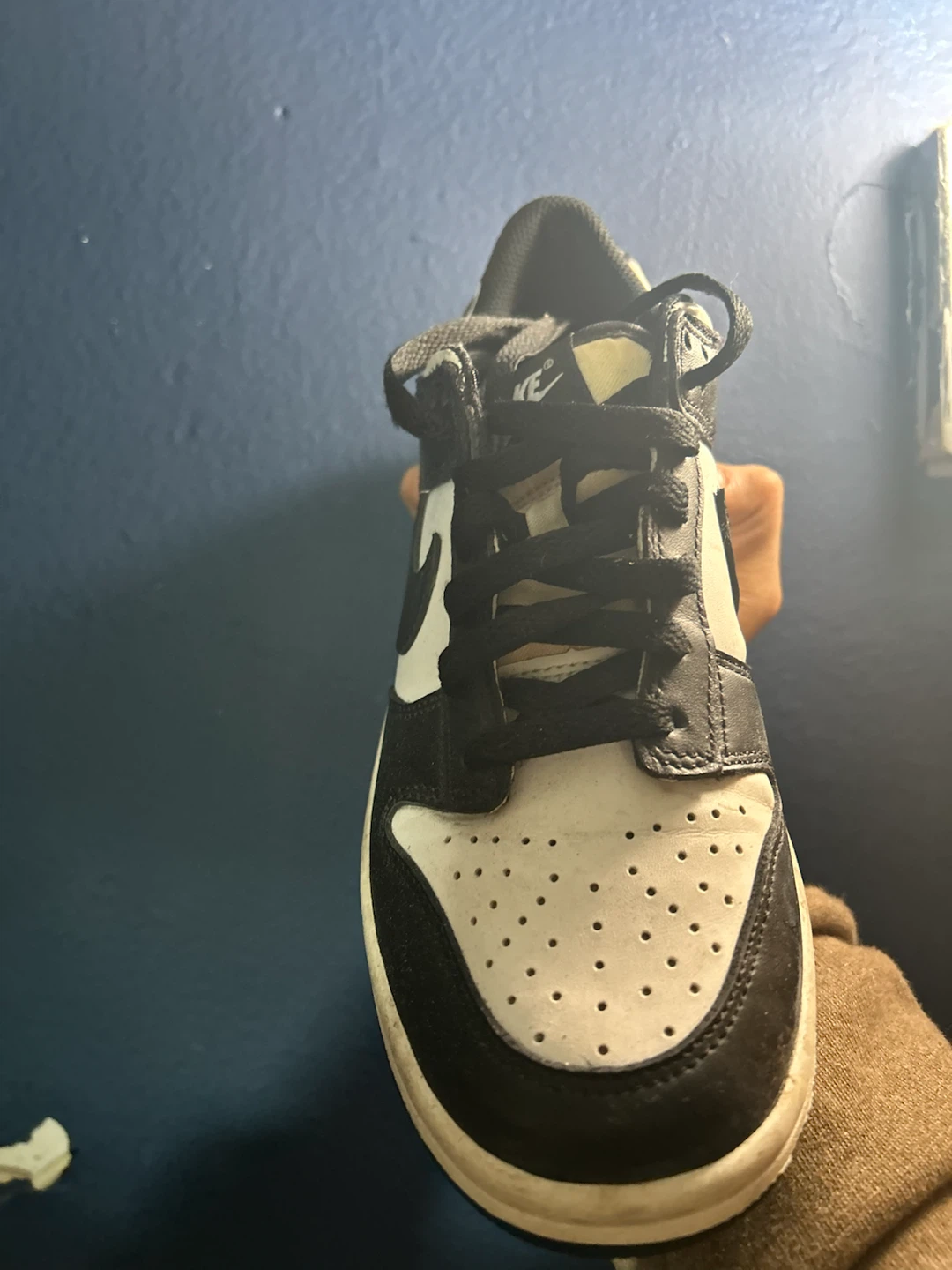 Nike Dunk Low Black and White Size 6Y - photo 3