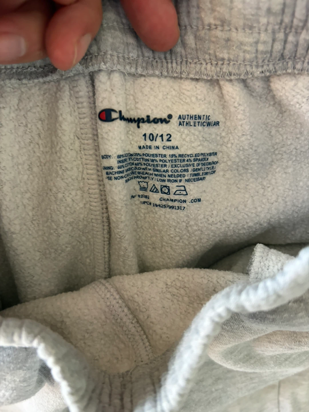 Champion Gray Joggers Size 10/12 - photo 2