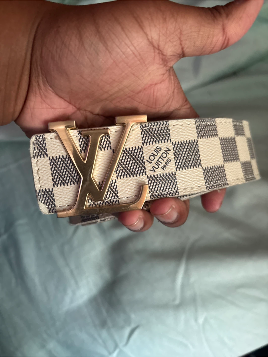 Louis Vuitton Damier Azur Belt