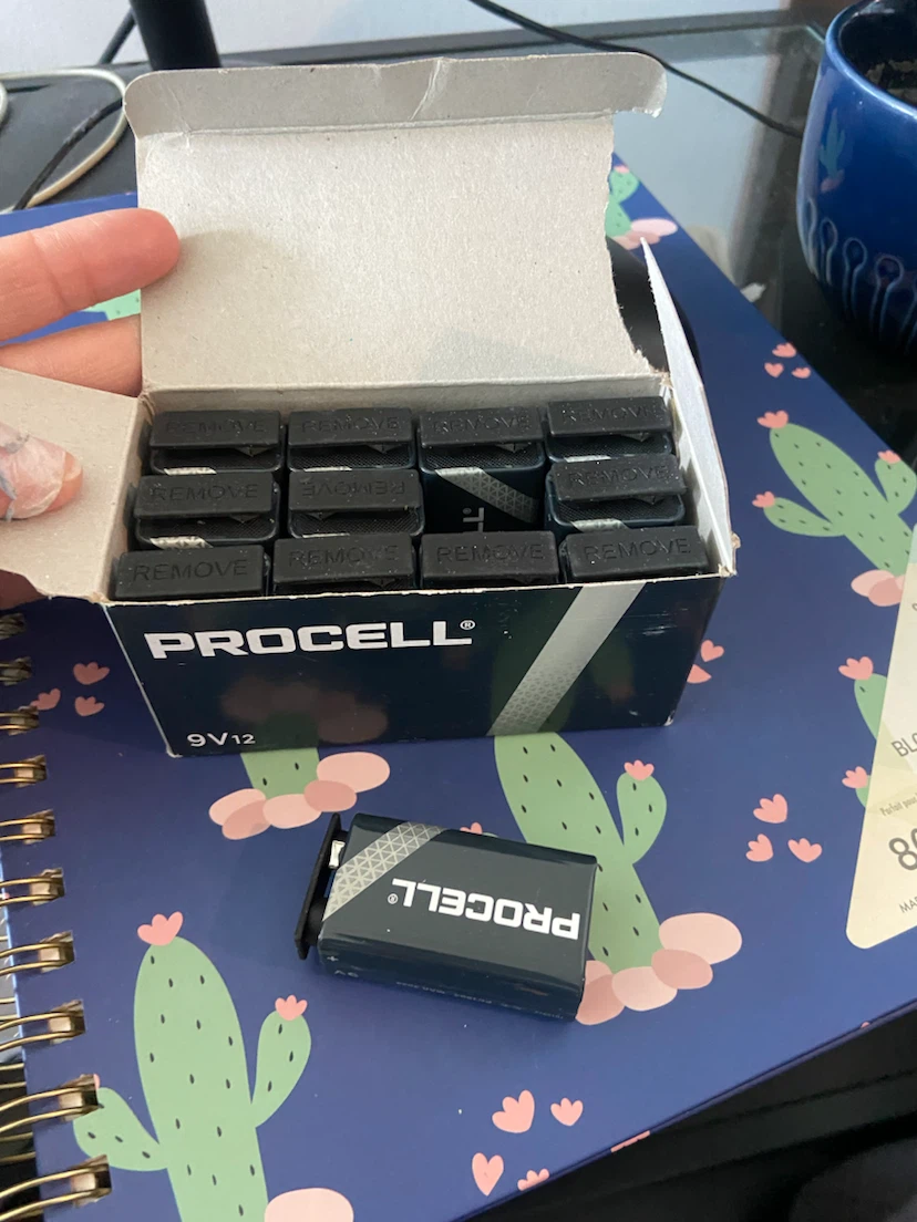 Procell 9v batteries