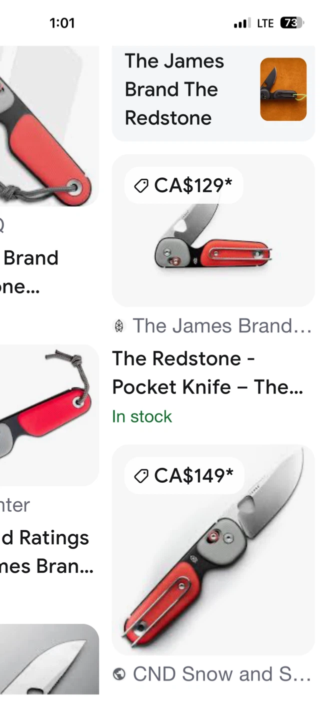 The James Brand The Redstone Pocket Knife - photo 3