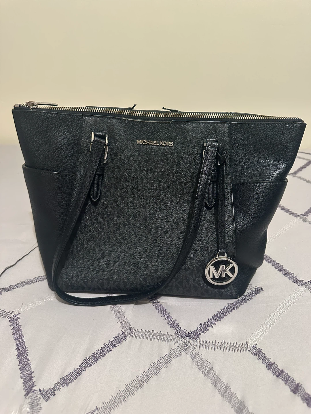 Michael Kors Black Logo Tote Bag