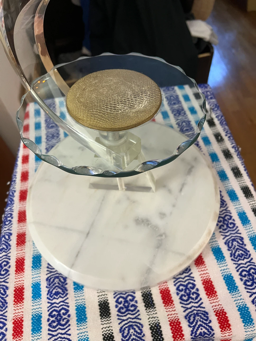 Tiered Glass and Marble Display Stand - photo 3