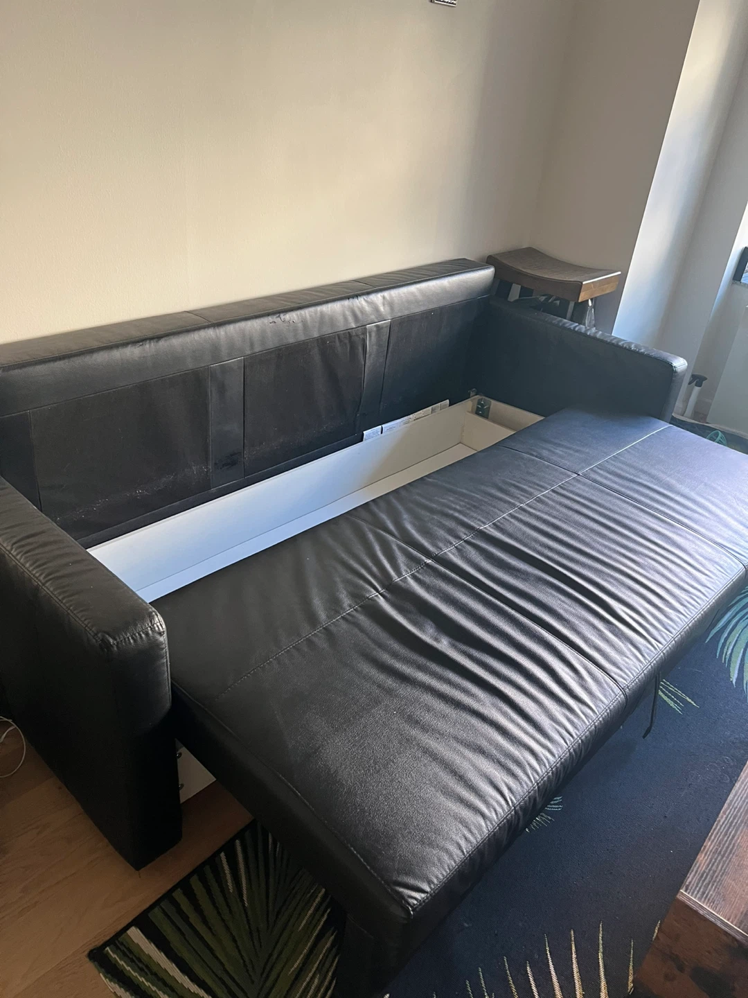 IKEA FRIHETEN Sleeper sofa, Bomstad black