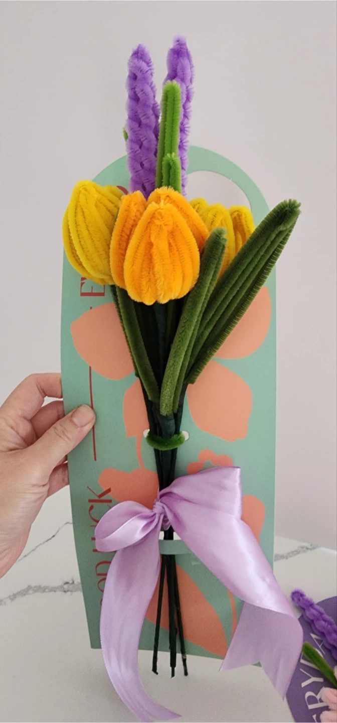 Pipe cleaner flower - photo 4