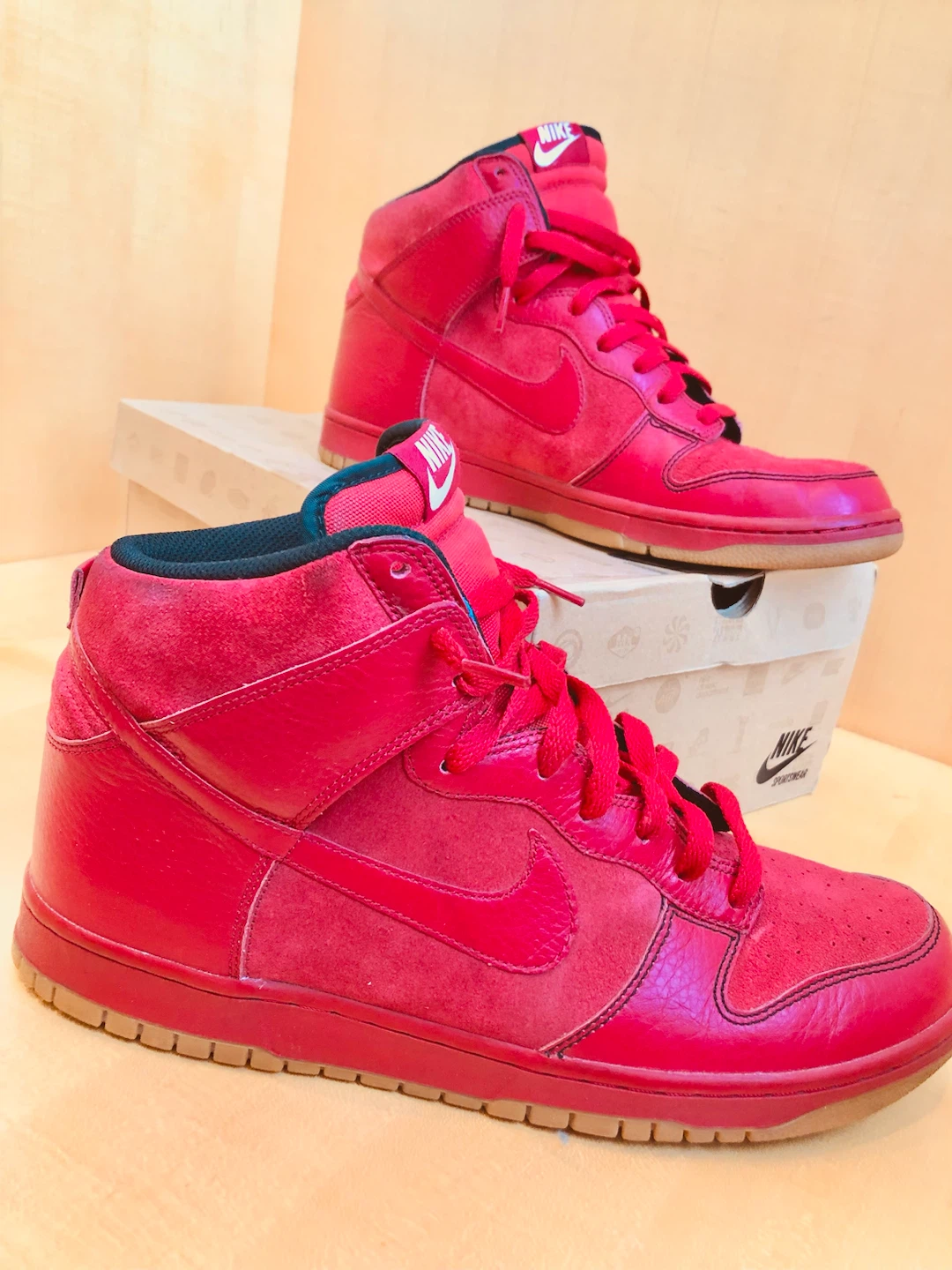Nike Dunk High Red Sneakers - Size US13