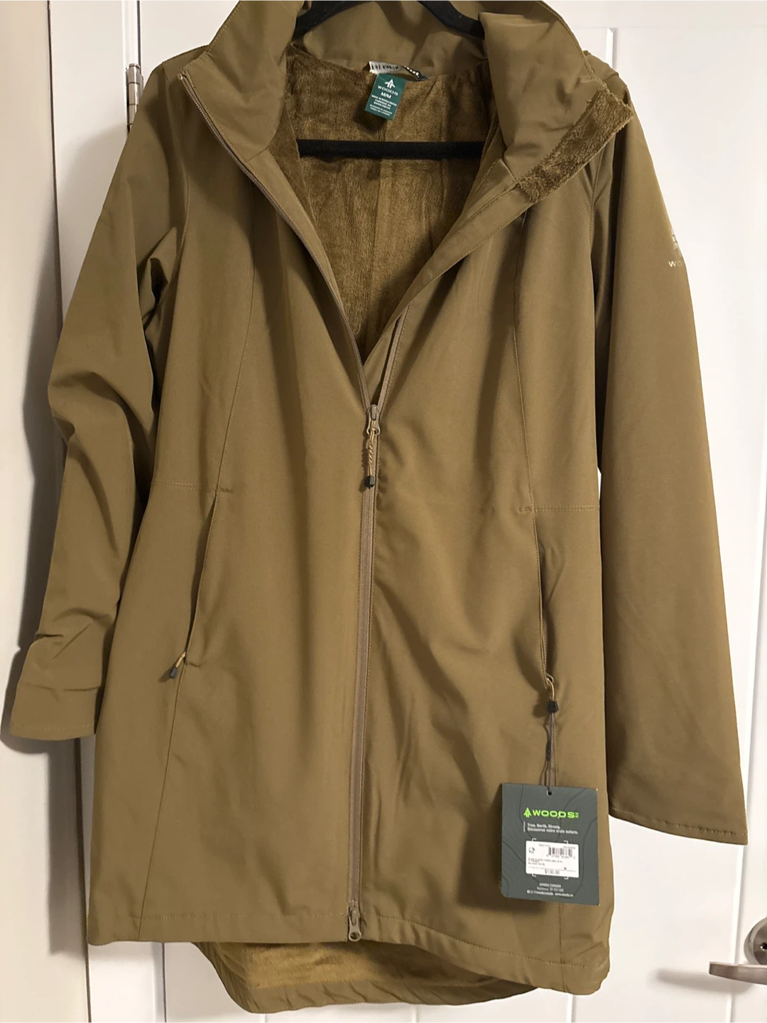 New Woods Cavell Fleece Lined Jacket - Military Olive