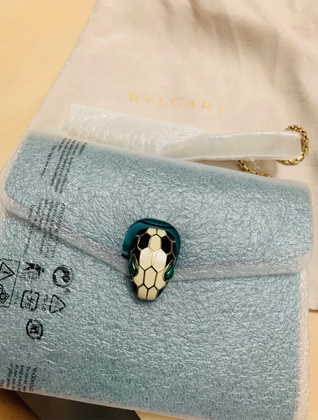 Brand new Bvlgari Serpenti Forever Shoulder Bag Emerald Green - photo 2