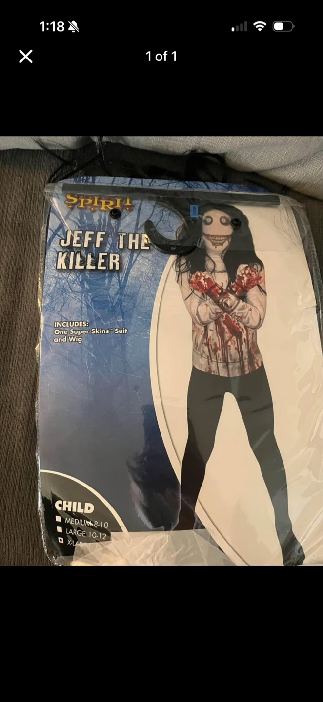 Spirit Halloween Jeff the Killer Child Costume