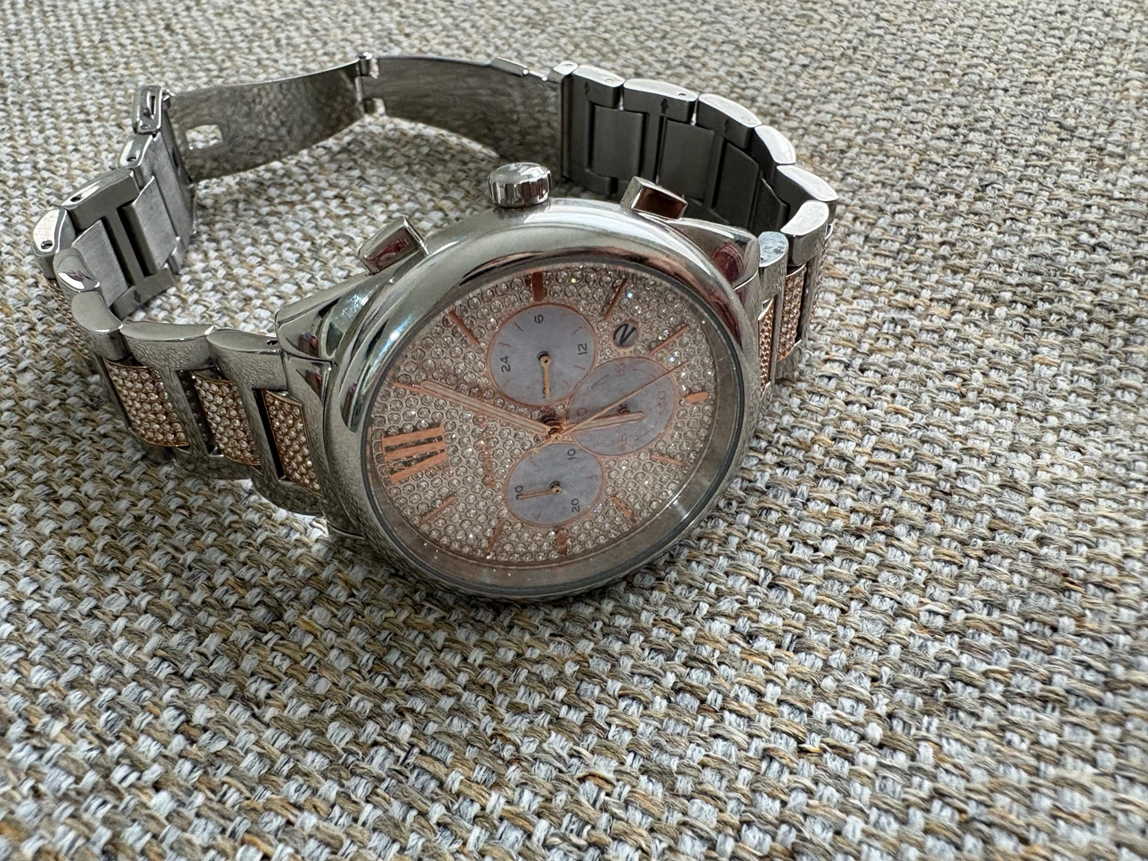 Michael Kors Janelle Chronograph Two-Tone Glitz Watch MK7098 - photo 2