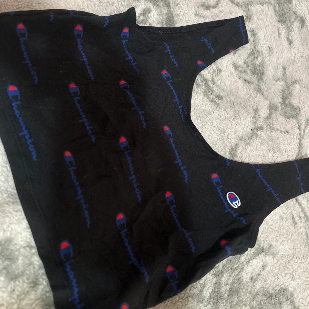 Champion Black Crop Top