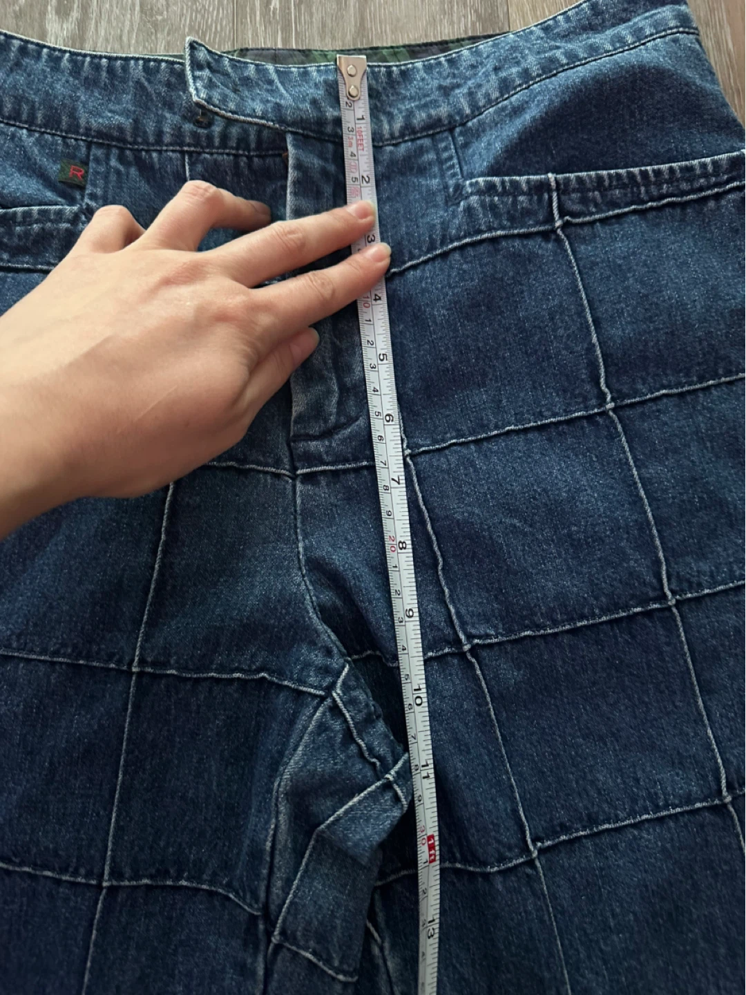 VINTAGE RALPH Ralph Lauren Quilted Pattern Denim Jeans - photo 5