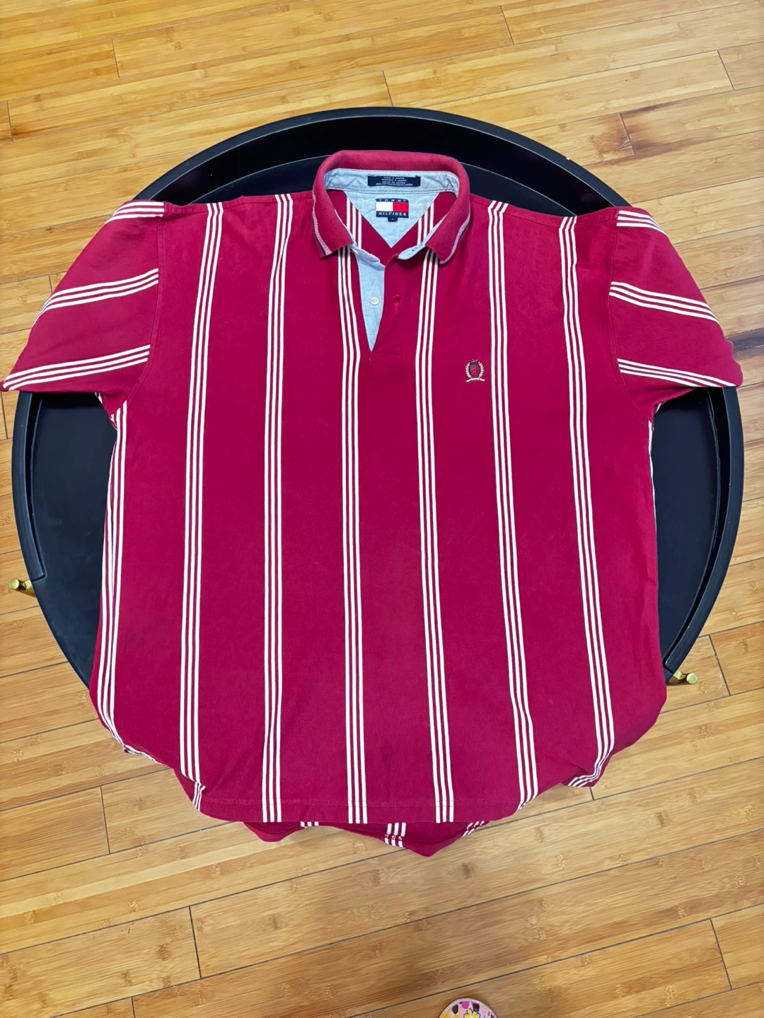 Tommy Hilfiger Striped Polo Shirt Large
