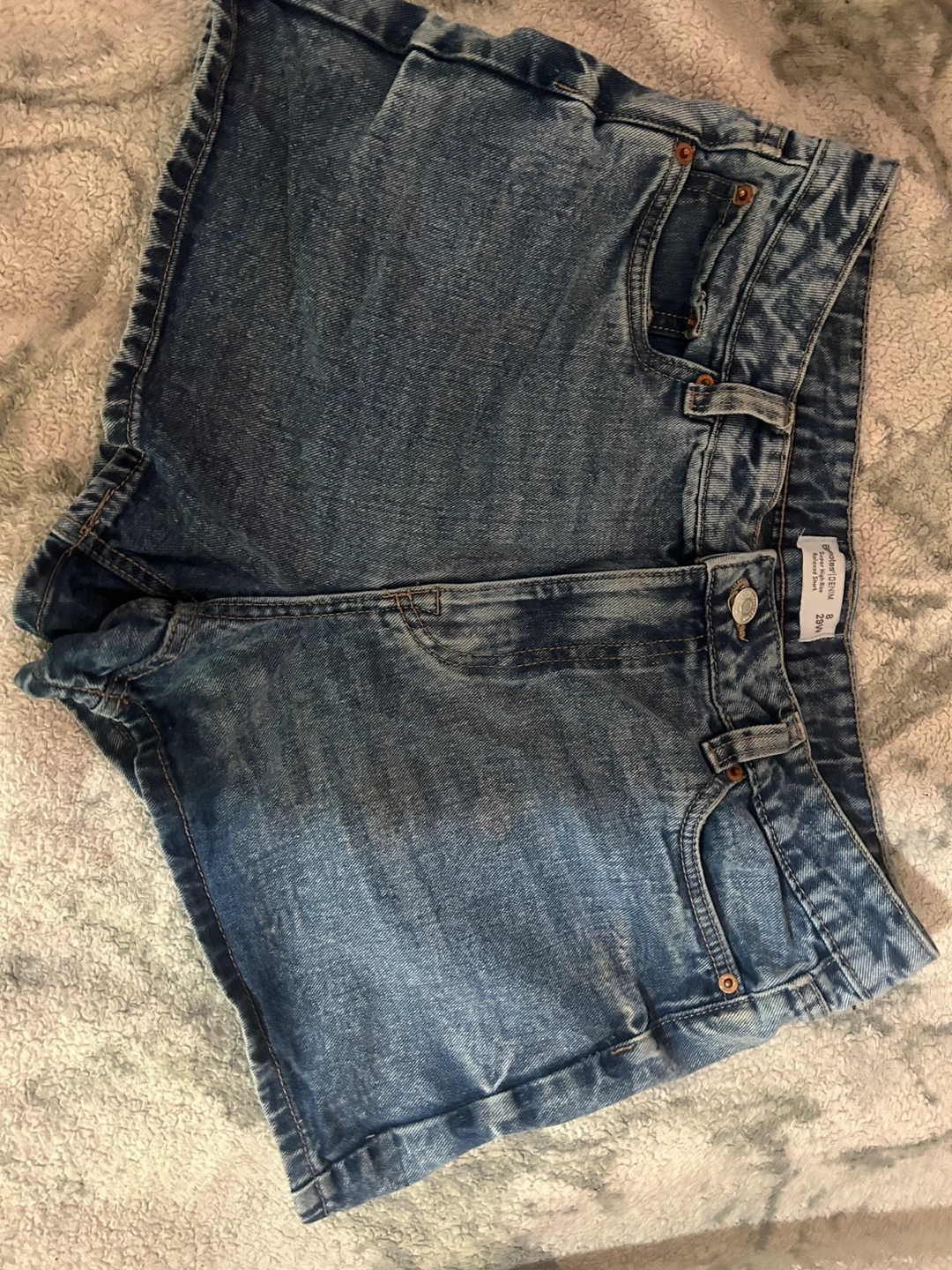 Bluenotes Denim Super High Rise Relaxed Shorts