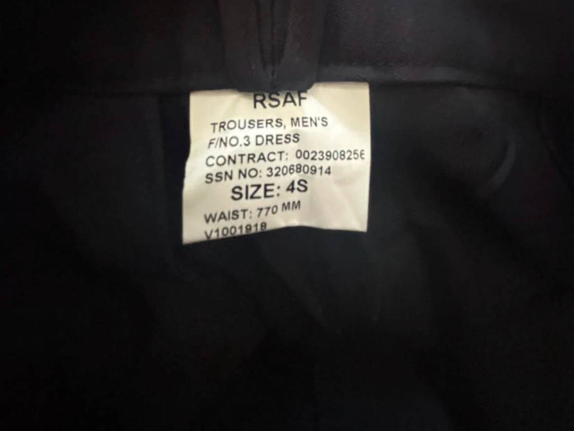 Brand New RSAF Men's No.3 Dress Trousers Clearance! - photo 3