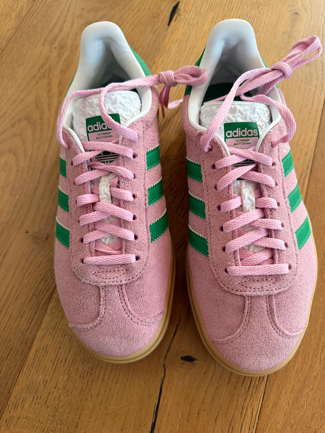 Adidas Gazelle Bold - Pink and Green Sneakers (women’s size 6) - photo 2