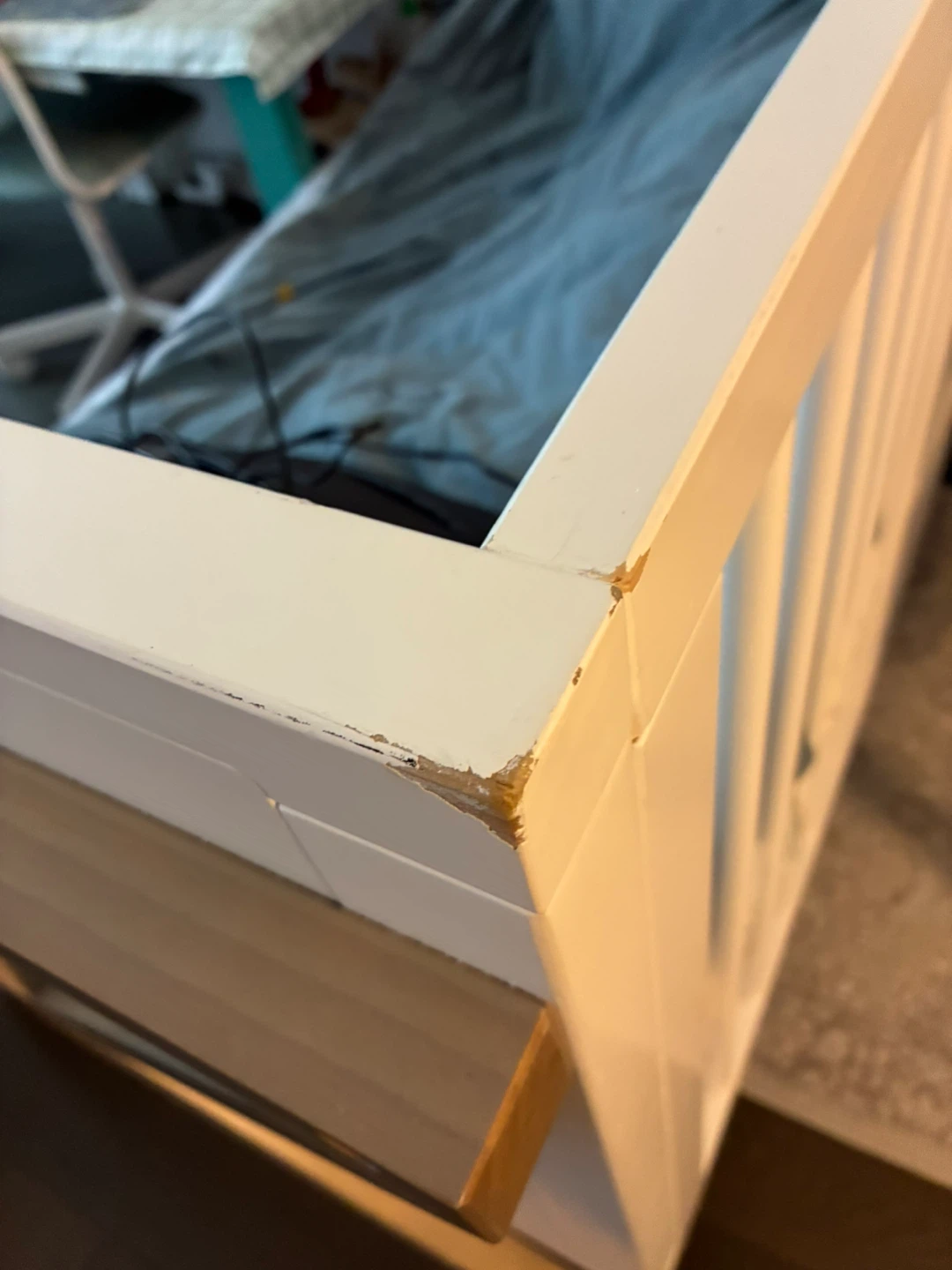 White and Wood Toddler Bed - photo 3