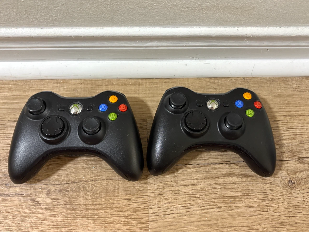Two Xbox 360 Wireless Controllers