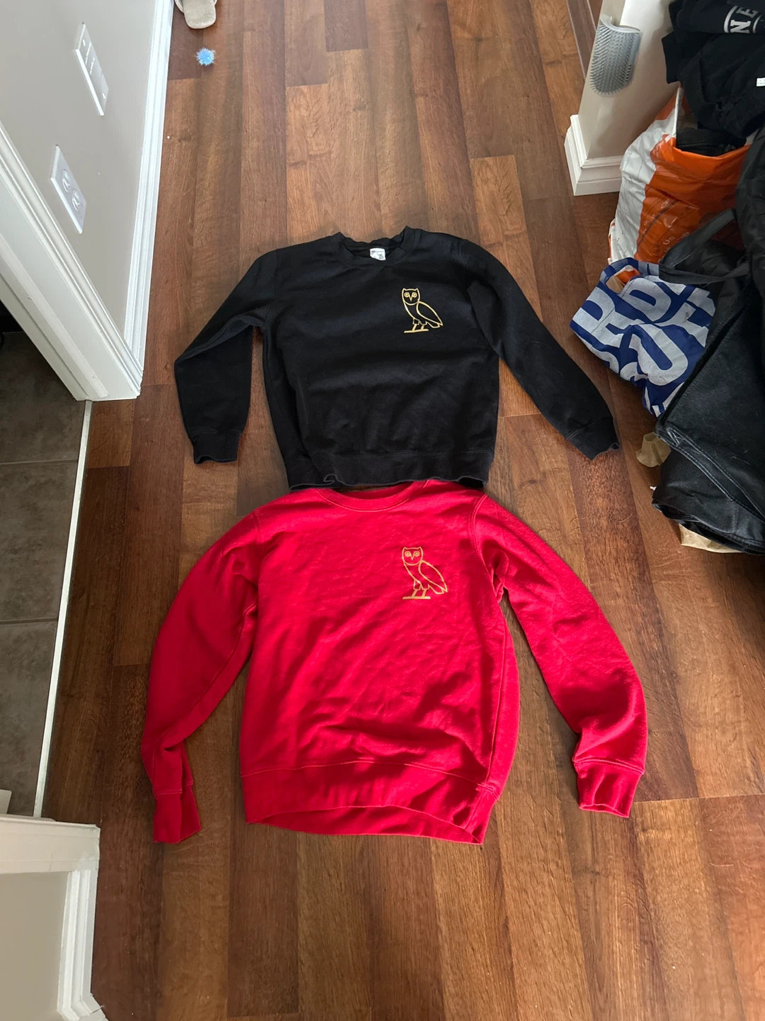 Two OVO Owl Sweatshirts