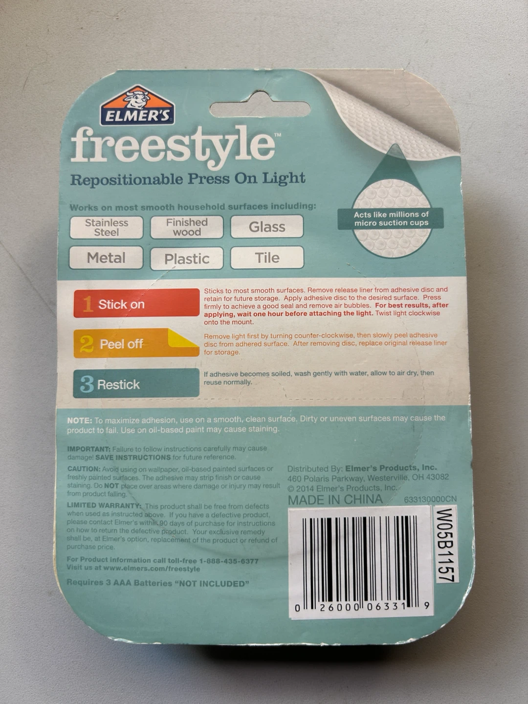 2 New Elmer's Freestyle Repositionable Press On LED Lights - photo 3