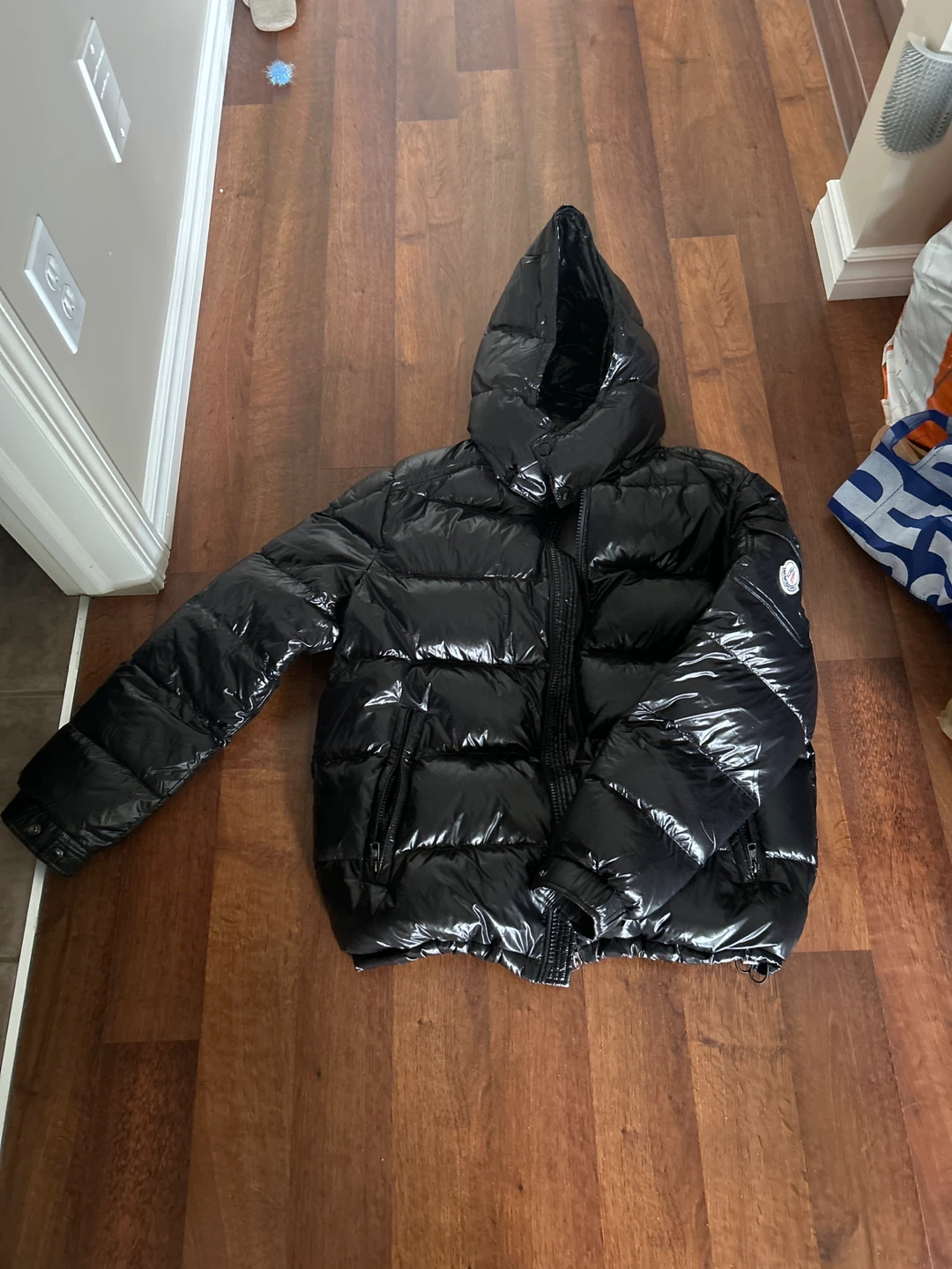 Shiny Black Puffer Jacket