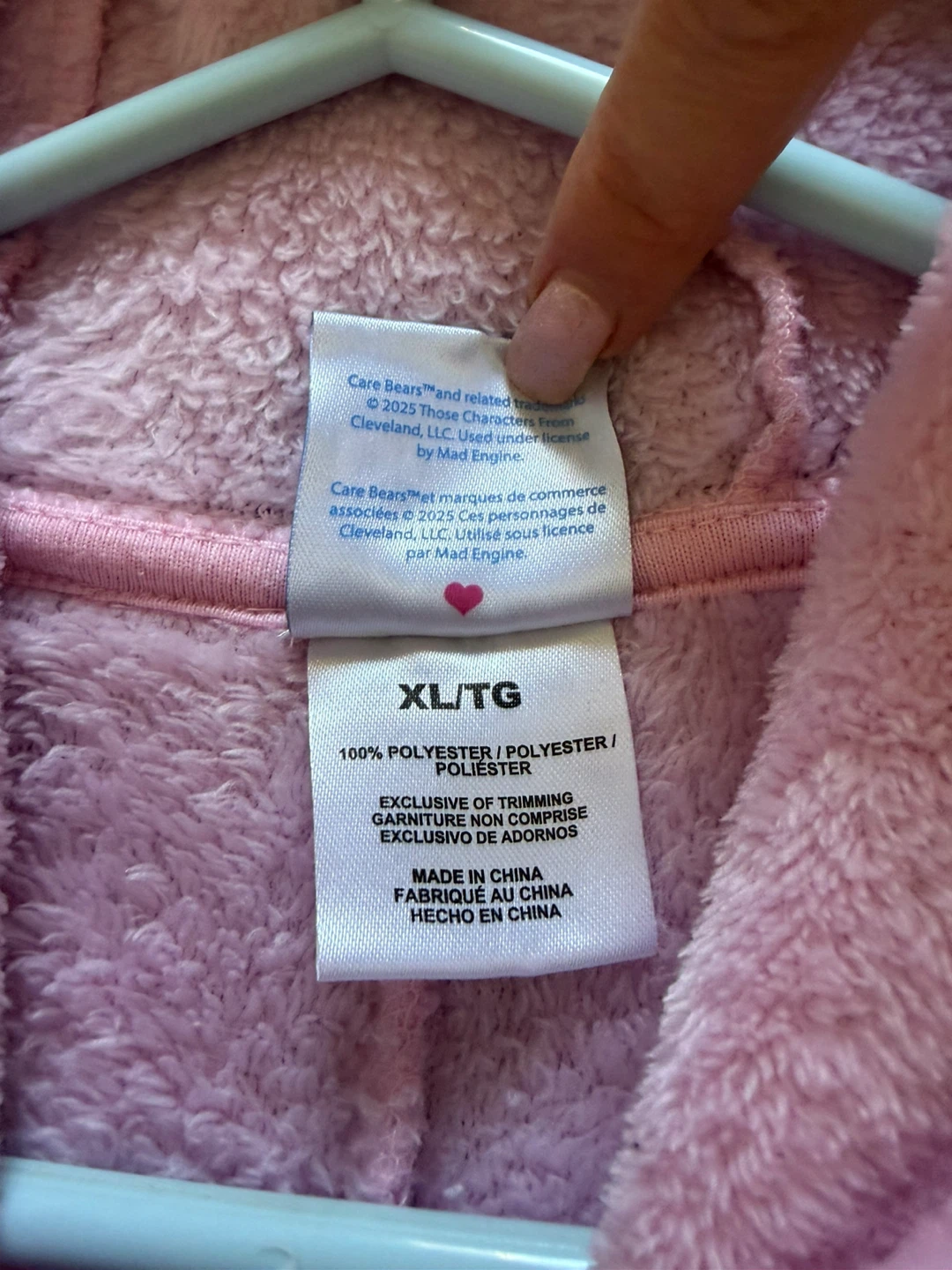 Care Bears Pink Onesie - Size XL - photo 4