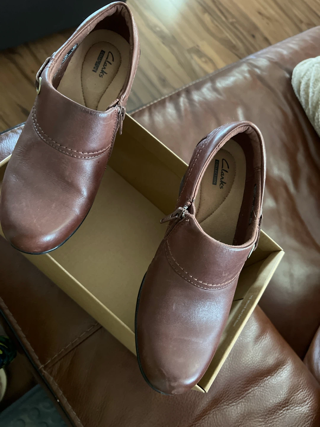 Clarks Collection Brown Leather Shoes