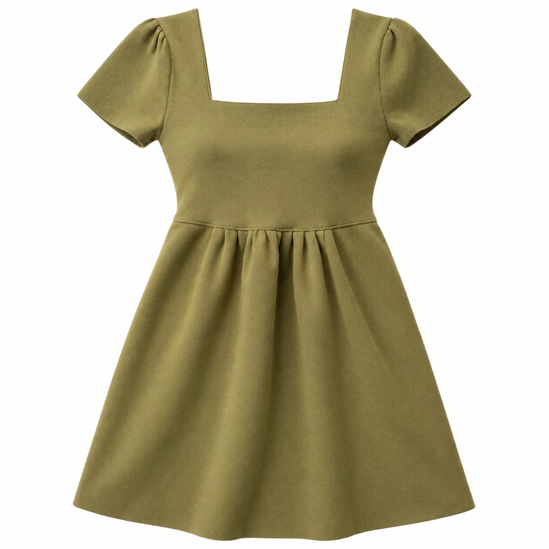 Zara Olive Green Knit Mini Dress Medium